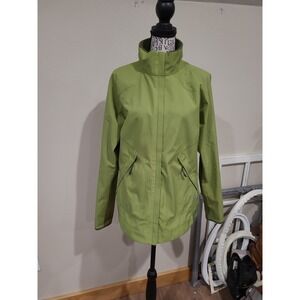 Mountain Hardwear Windstopper Women SZ L avacado green jacket outdoors‎ hiking